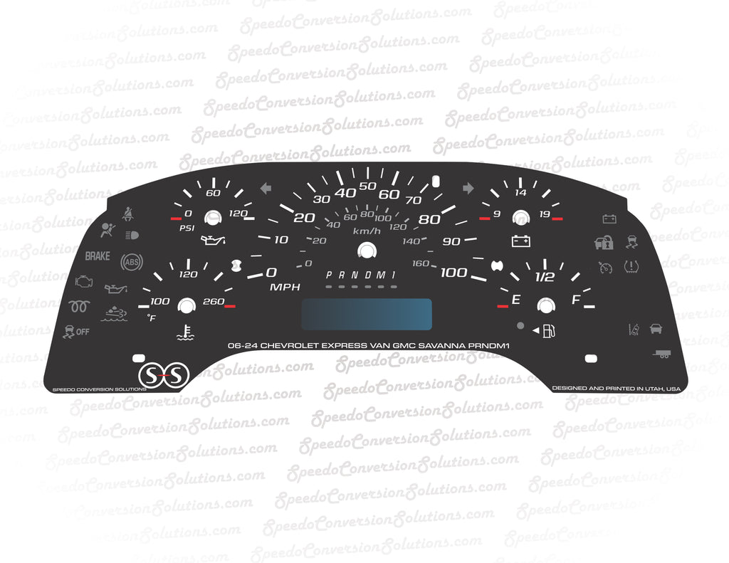 2006-2024 Chevrolet Express Van GMC Savanna PRNDM1 - 100 MPH