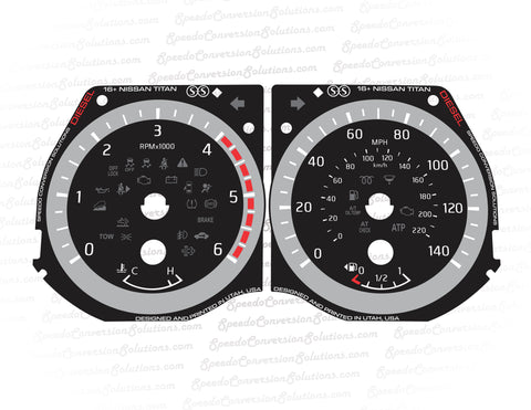 2016-2019 Nissan Titan V1 DIESEL - 140 MPH